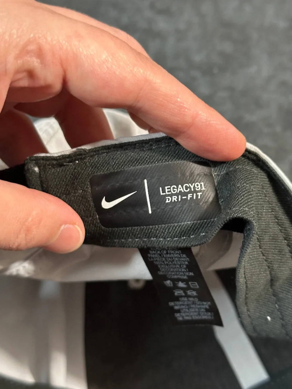 Nike Golf Legacy91 Dri-Fit Light Gray Adjustable Strapback Hat Cap